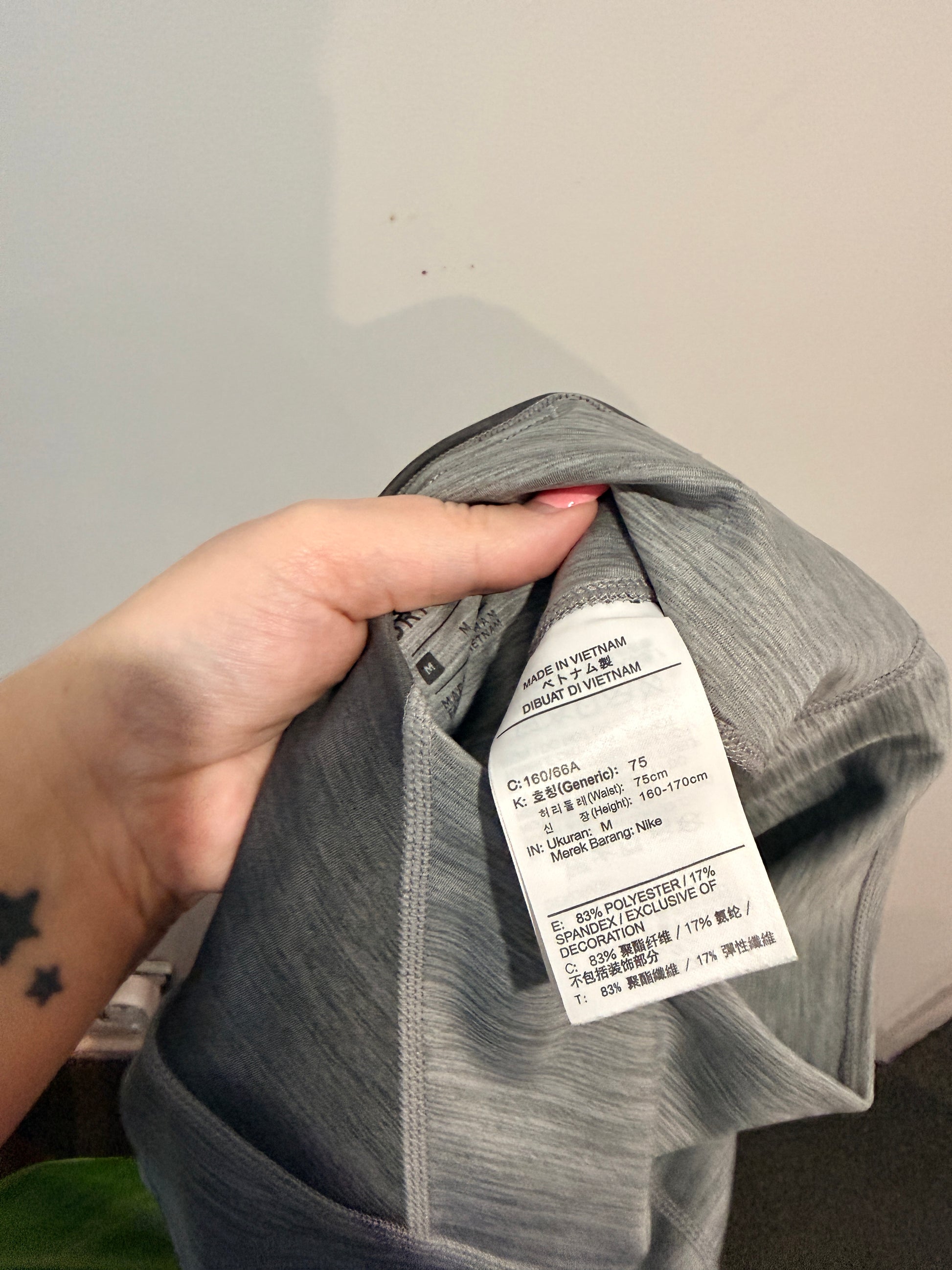 Nike Dri-fit Colour Block Leggings Size M