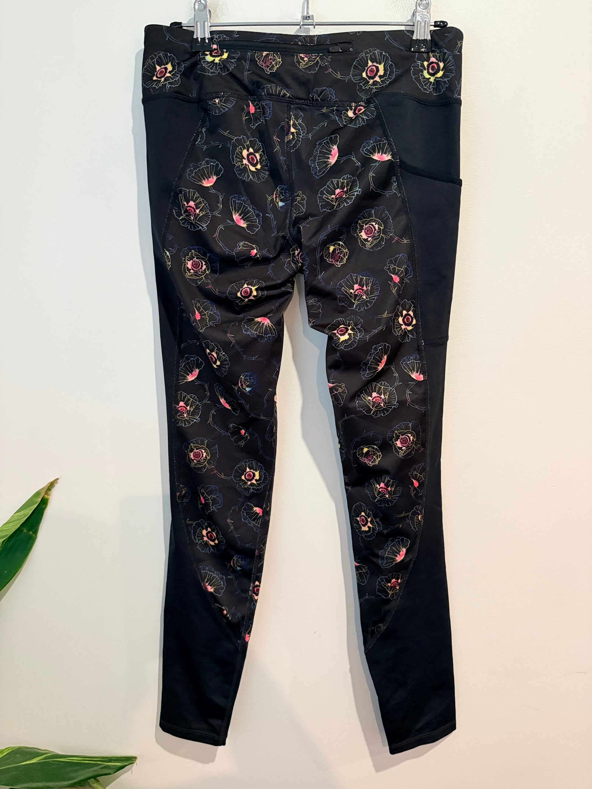 Nike Dri-fit Floral Print Running Leggings Size S