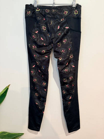 Nike Dri-fit Floral Print Running Leggings Size S
