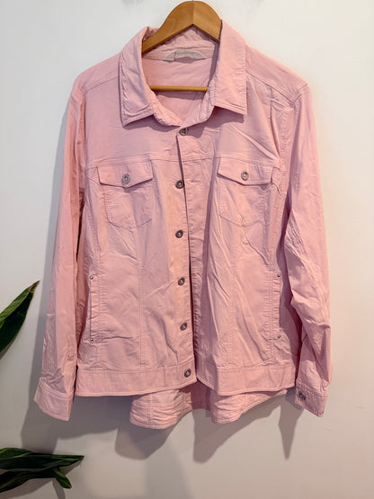 Virtuelle Denim-style Jacket - Pale Pink Size 18