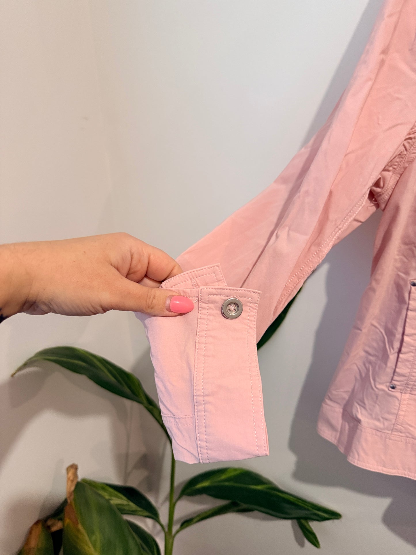 Virtuelle Denim-style Jacket - Pale Pink Size 18