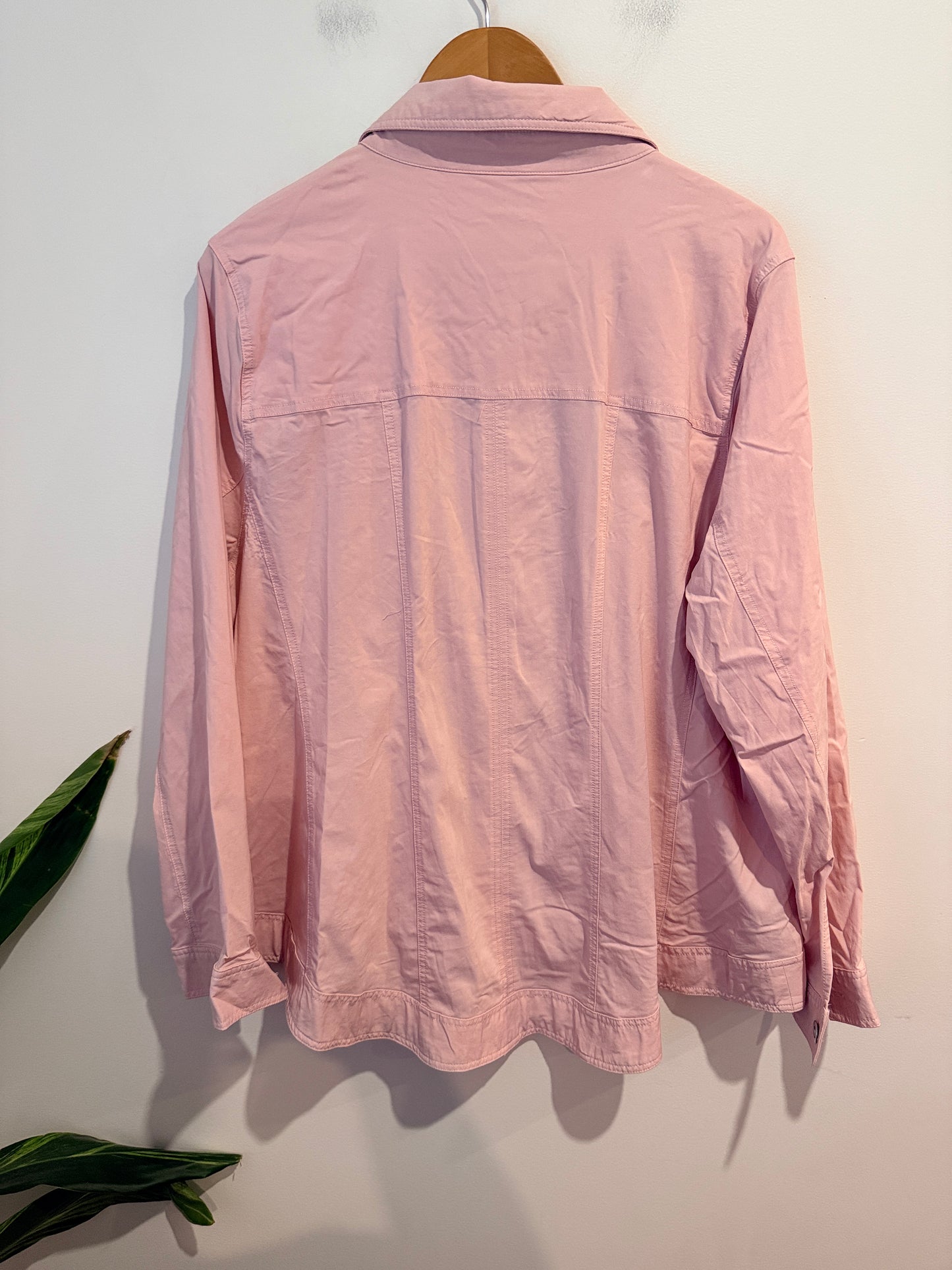 Virtuelle Denim-style Jacket - Pale Pink Size 18