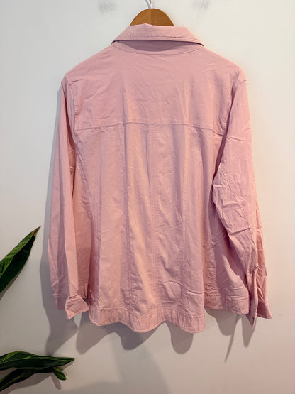 Virtuelle Denim-style Jacket - Pale Pink Size 18