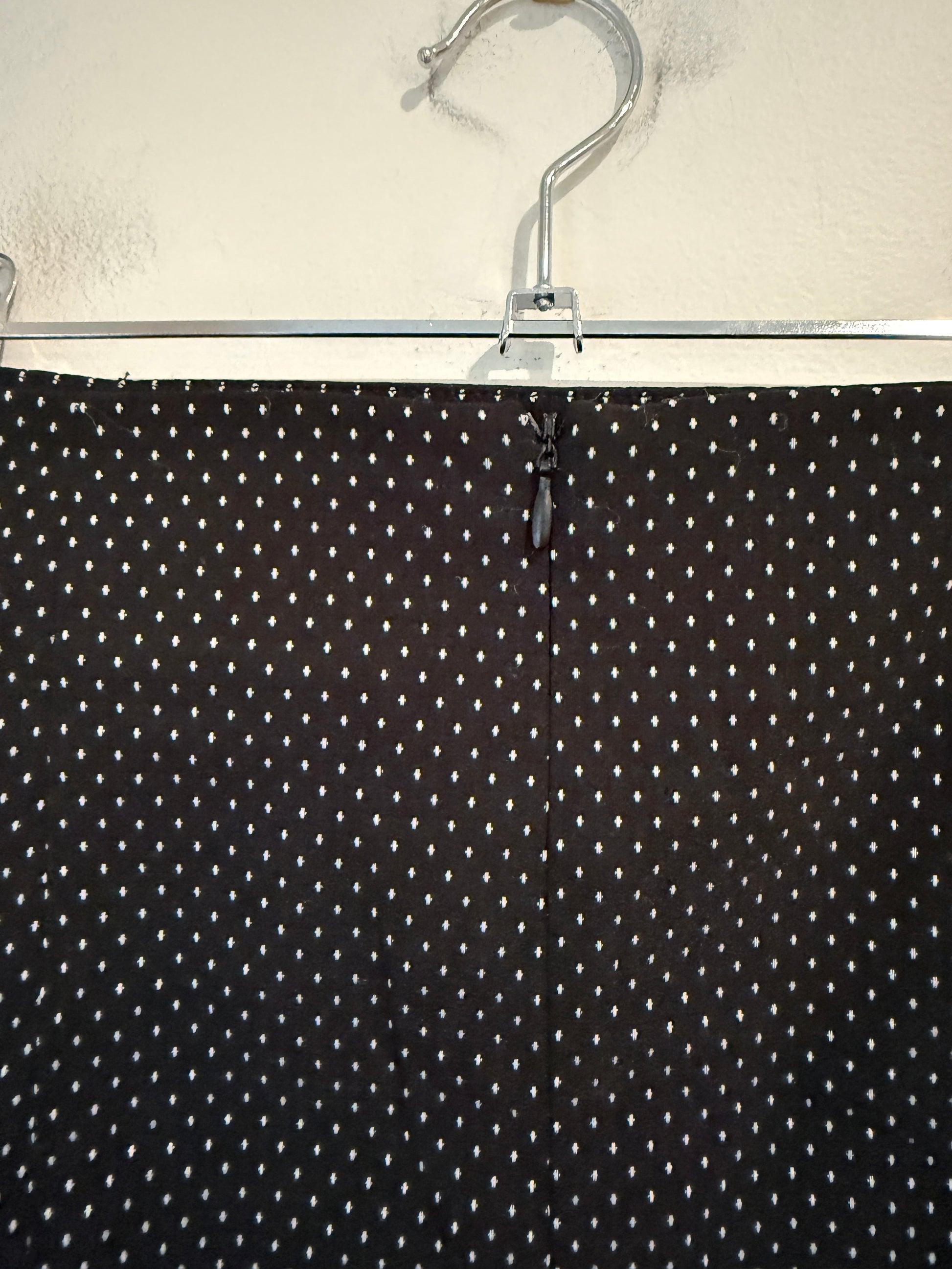 Oliver Black Polka Dot Zip Pocket Pencil Skirt Size 10