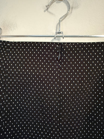 Oliver Black Polka Dot Zip Pocket Pencil Skirt Size 10