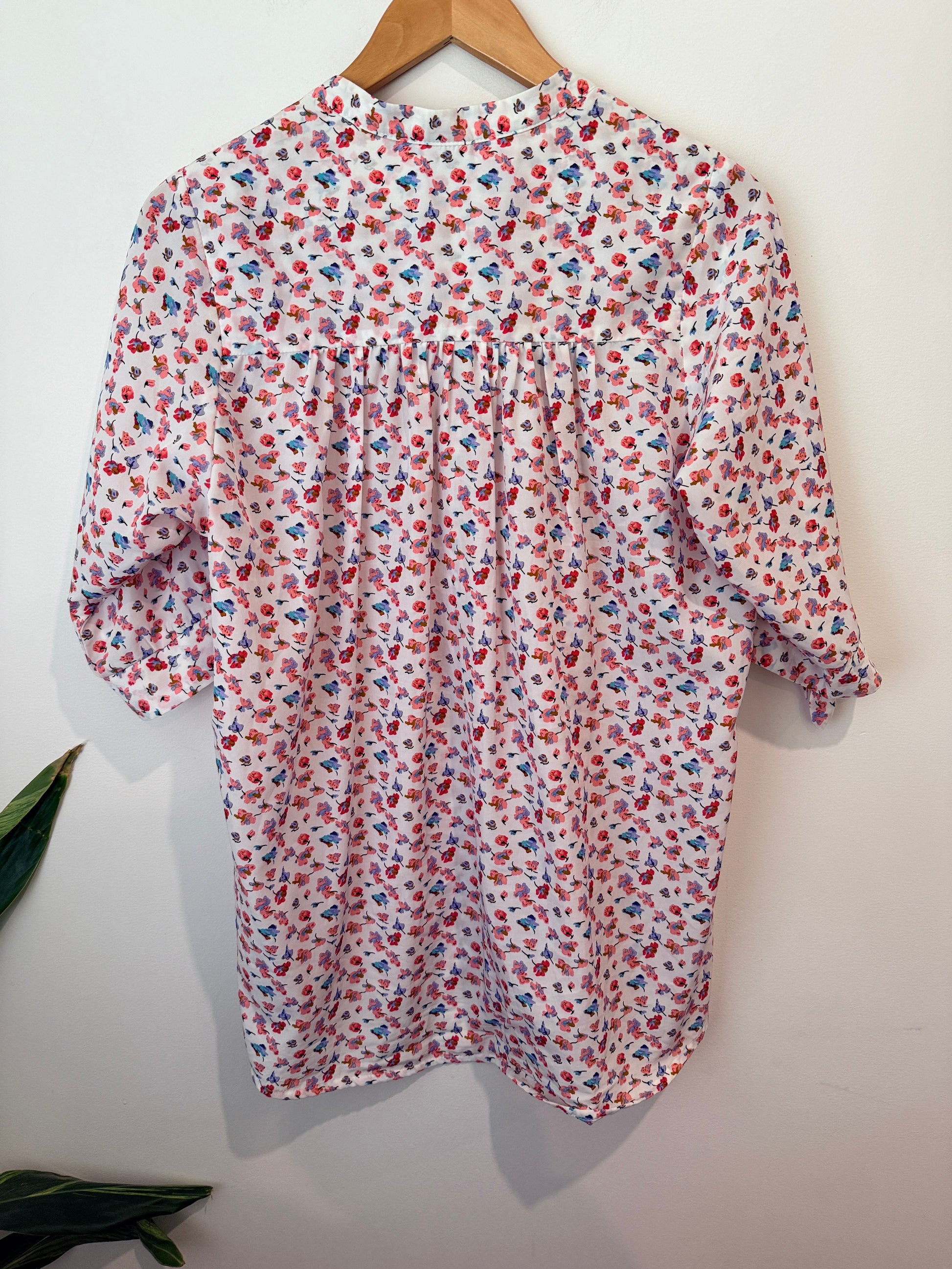 Kilt Floral Print NZ Made Blouse - Multicolour Size 12