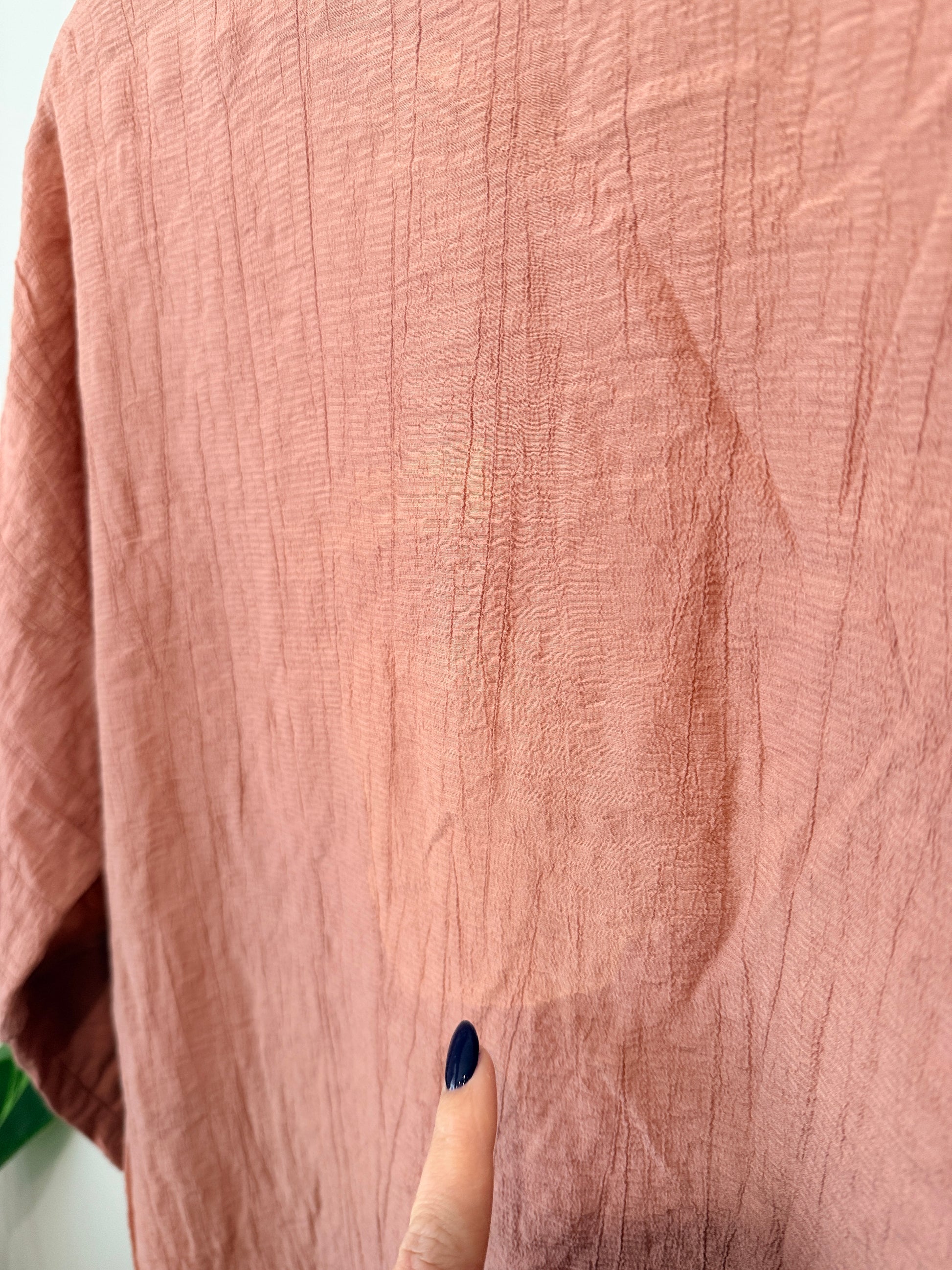Among The Brave Textured Batwing Drawstring Top Size 6/XS