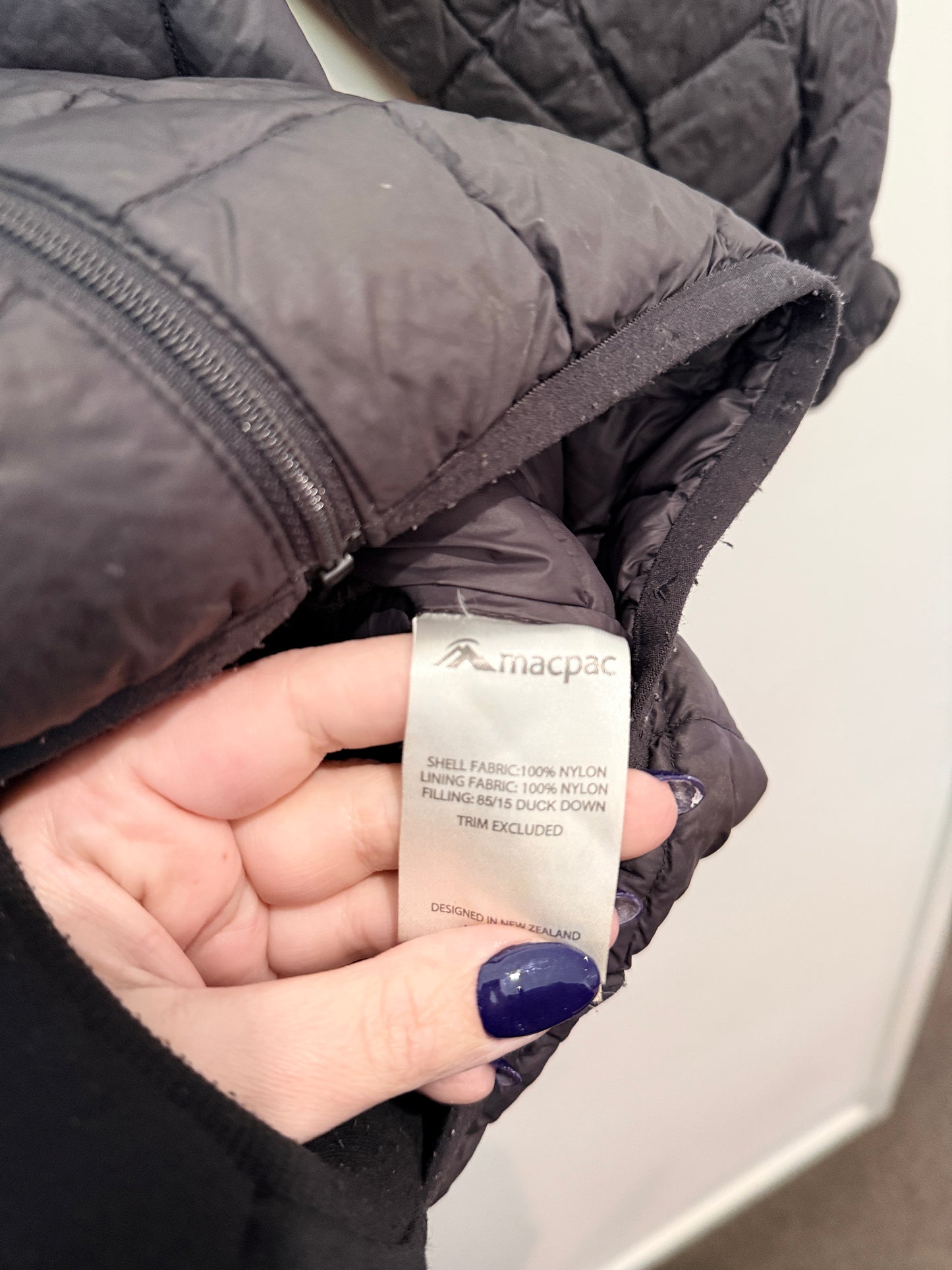 Macpac Hooded Duck Down Puffer Jacket Size 12 Yrs