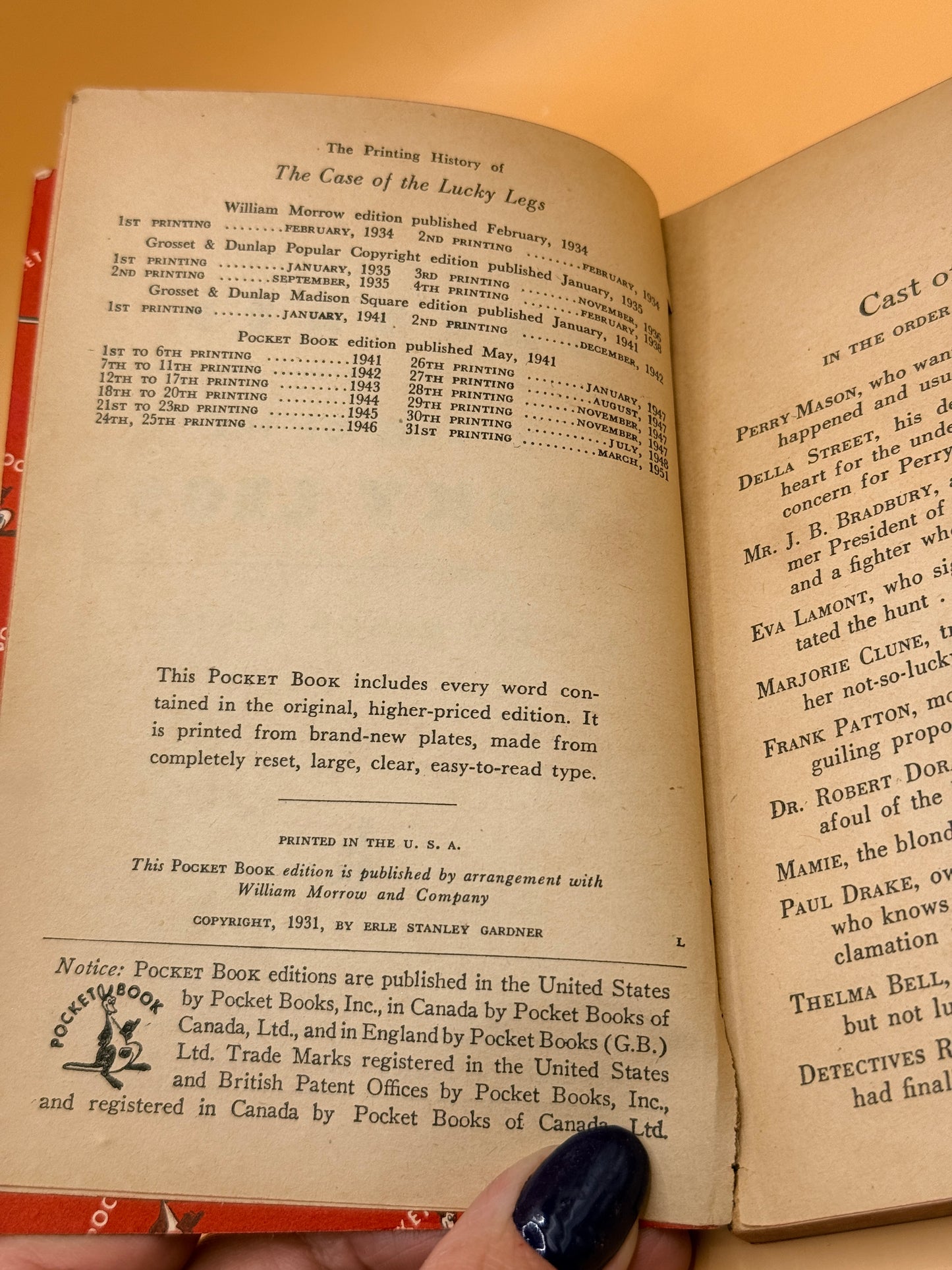 The Case of the Lucky Legs by Erle Stanley Gardner (1951)