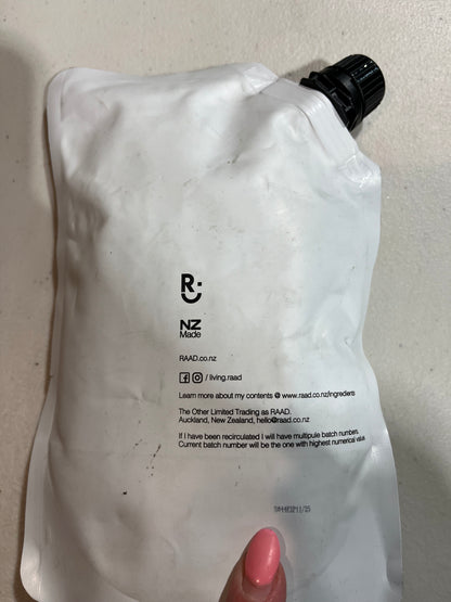 RAAD Clementine & Wood Hand Wash Refill 500ml (past exp)