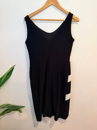 Joseph Ribkoff Sunburst Geometric Sheath Dress Size 12