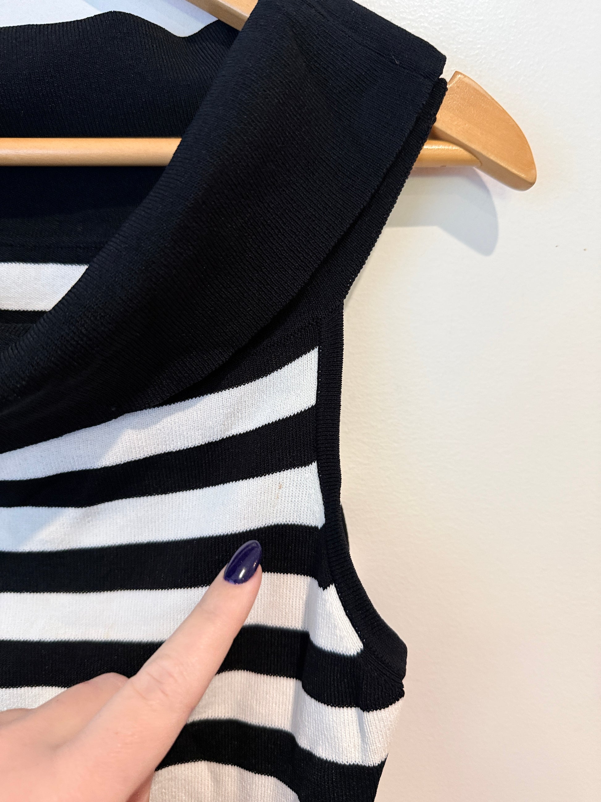 Stitches Australia Striped Knit Top Size L