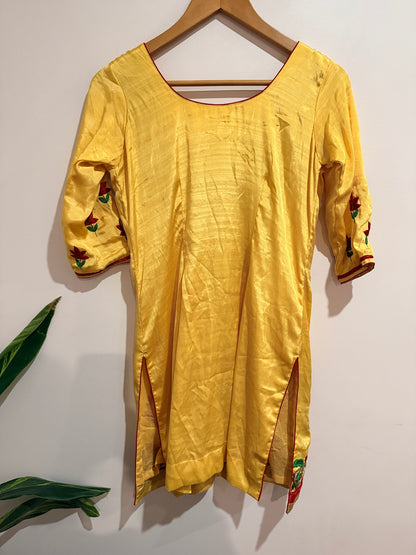 Embroidered Kurti Mini Dress Size U/Arm to U/Arm 43cm