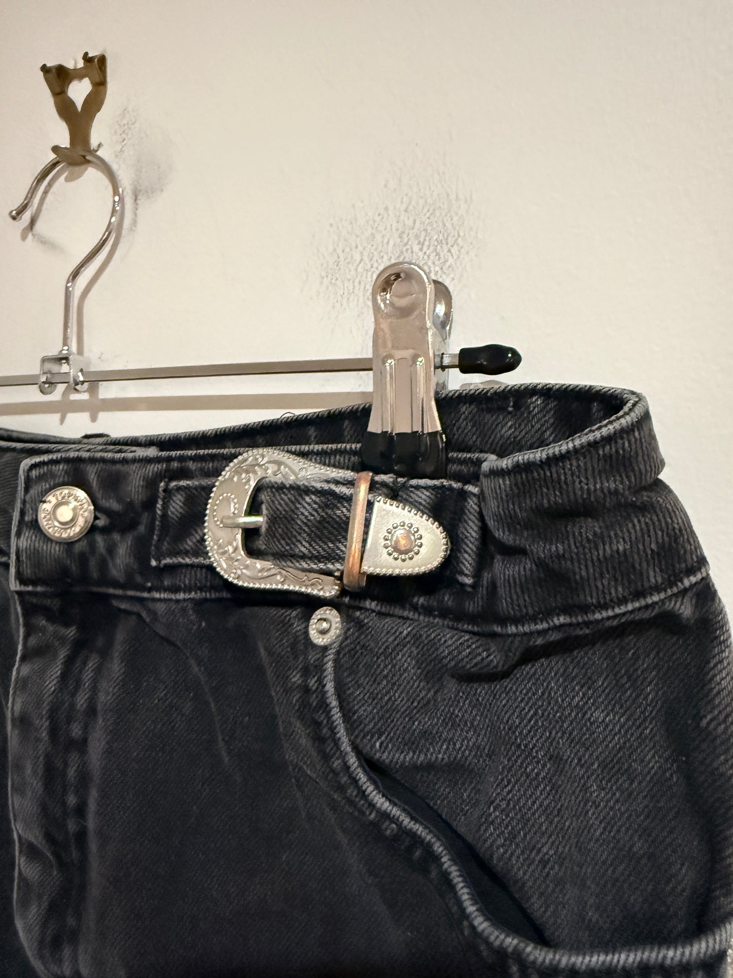 Brand Unknown Denim Mini Skirt Size 12