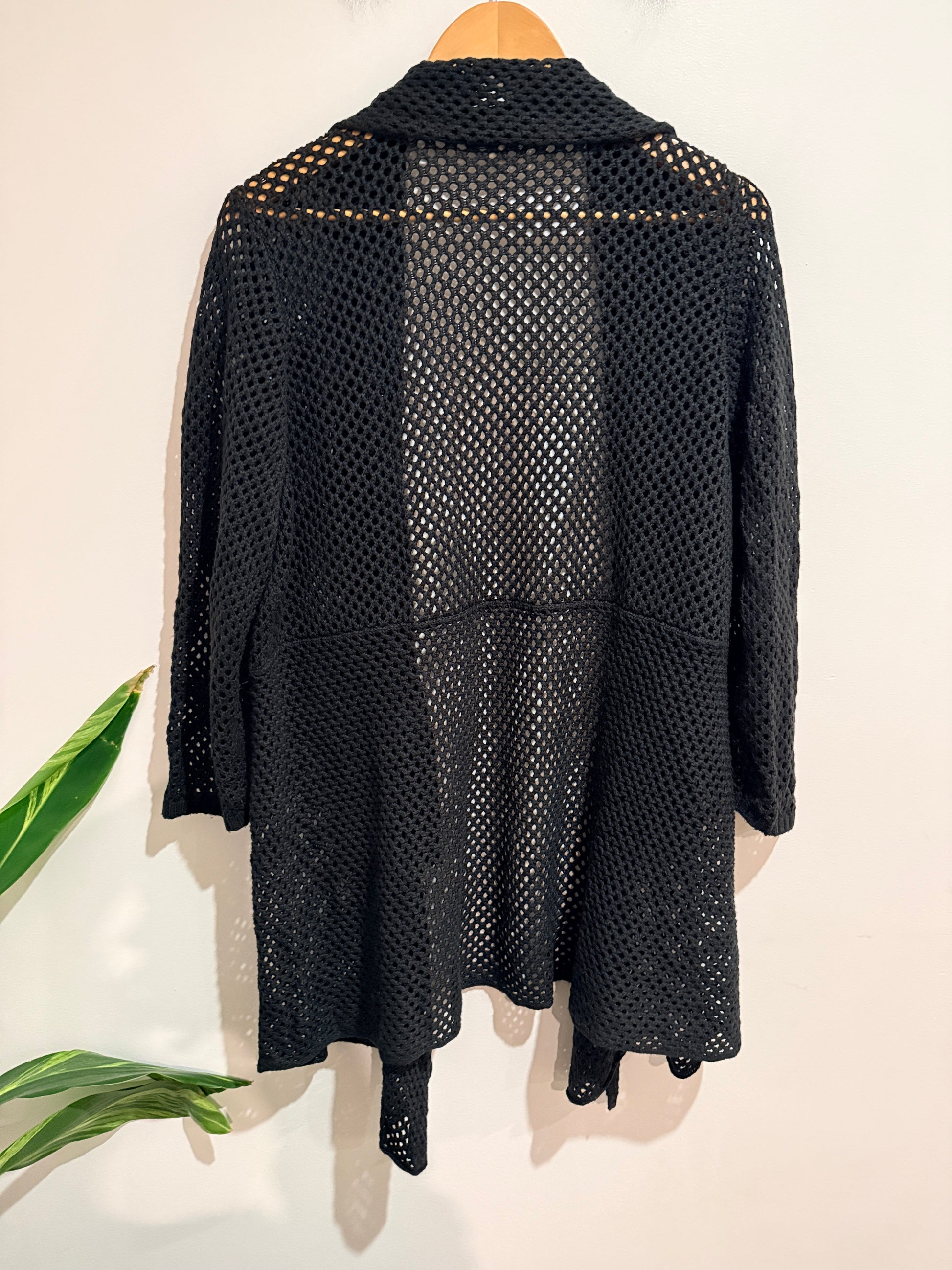 Autograph Open-knit Crochet Cardigan Size XL