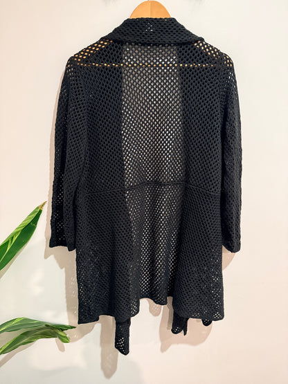 Autograph Open-knit Crochet Cardigan Size XL