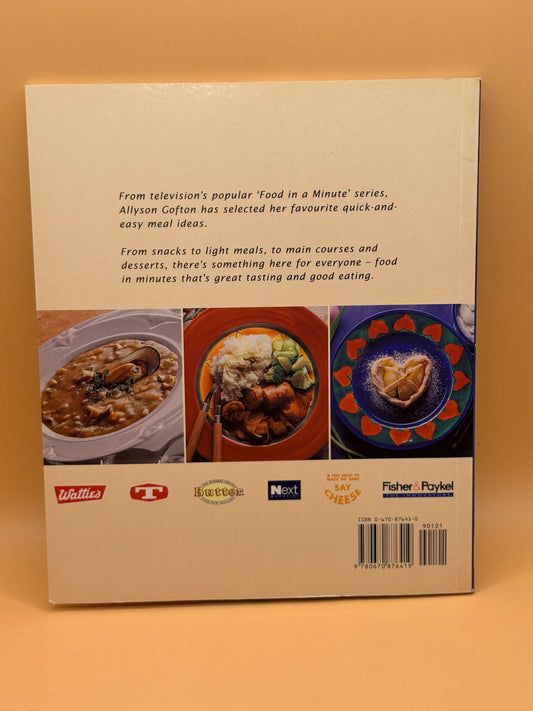 Food in a Minute by Allyson Gofton