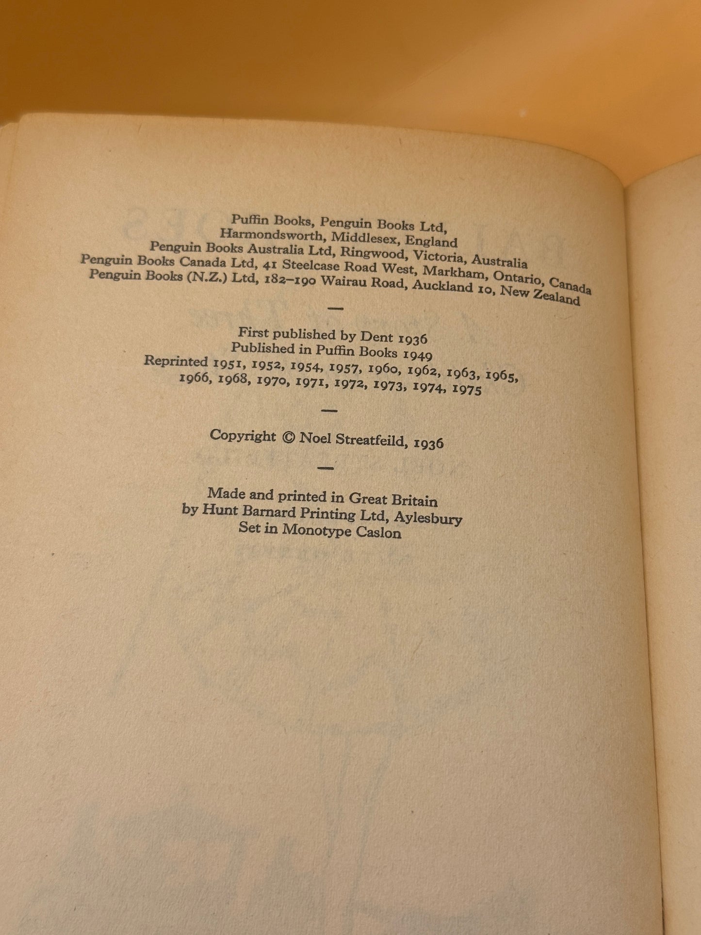 Ballet Shoes by Noel Streatfeild (1975)