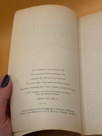 Snow Falling on Cedars by David Guterson