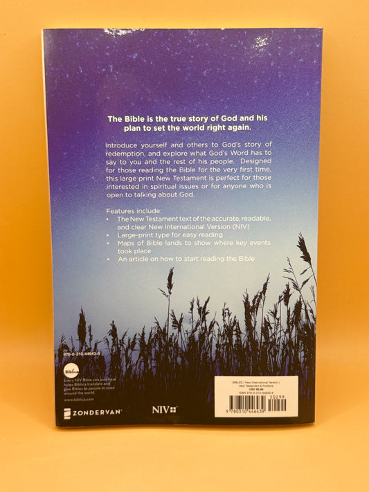 New International Version New Testament: Holy Bible Large Print by Anonymous