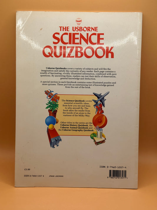 The Usborne Science Quizbook by Paul Dowswell and Marit Claridge