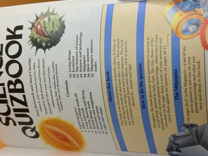 The Usborne Science Quizbook by Paul Dowswell and Marit Claridge