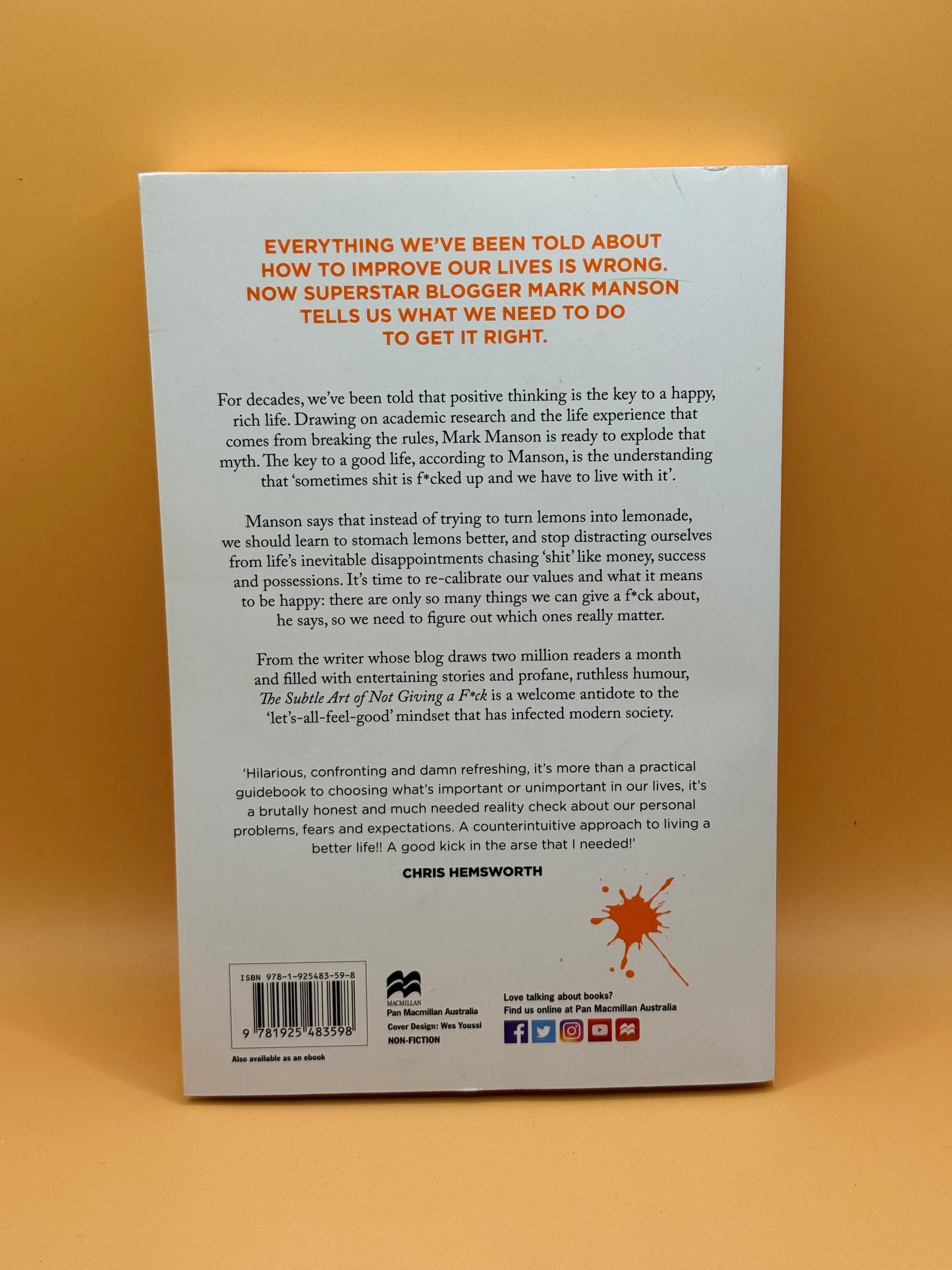 The Subtle Art of Not Giving a F*ck by Mark Manson