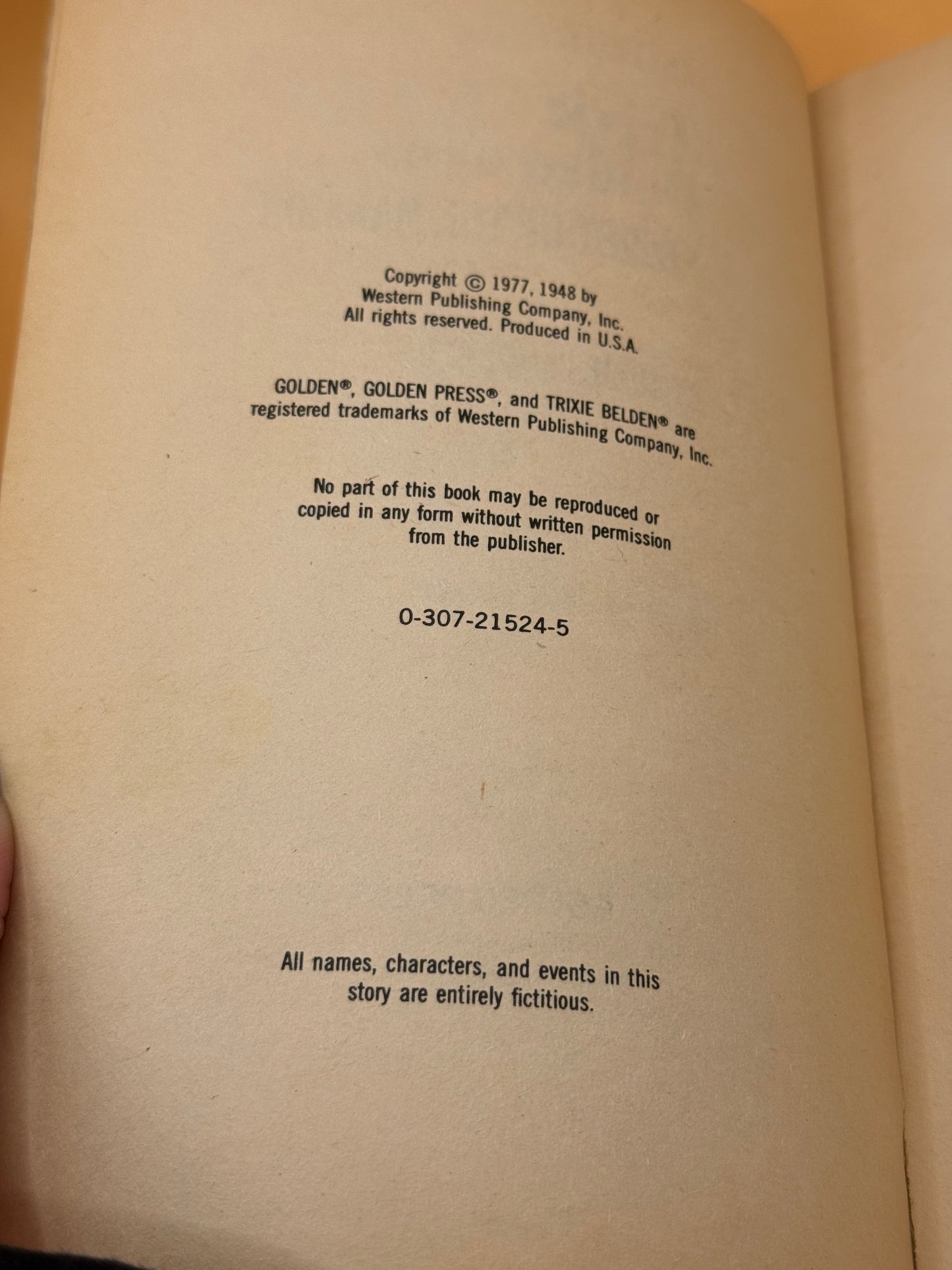 Trixie Belden and the Secret of the Mansion by Julie Campbell 1977