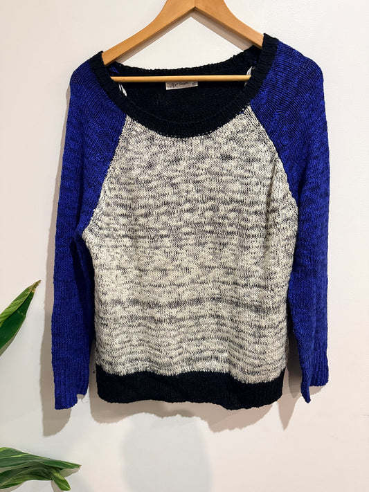 Paper Scissors Colorblock Knit Sweater Size M