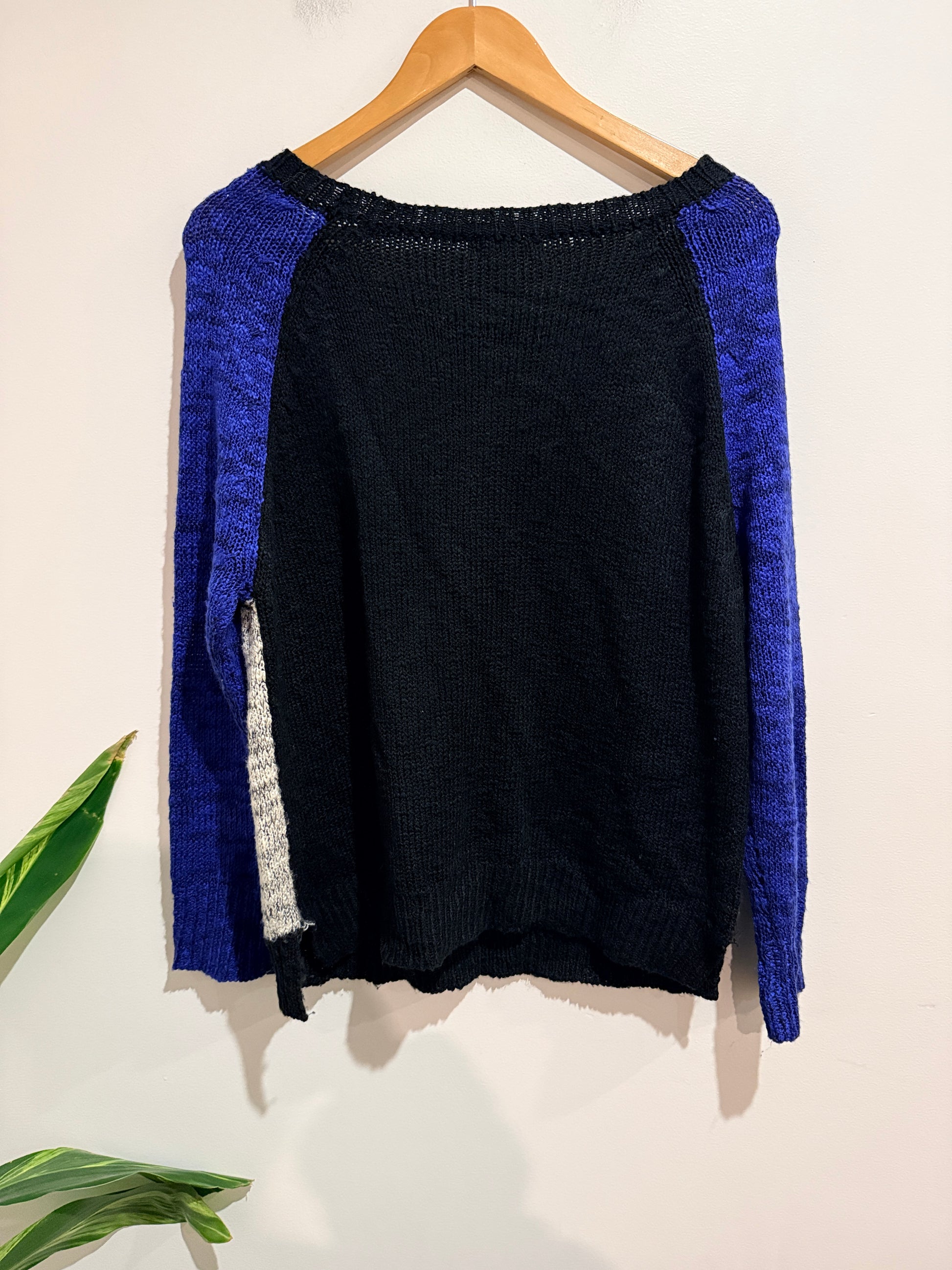 Paper Scissors Colorblock Knit Sweater Size M