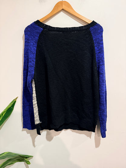 Paper Scissors Colorblock Knit Sweater Size M