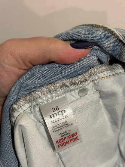 MRP Distressed Denim Jeans Size 28 | Waist 64cm