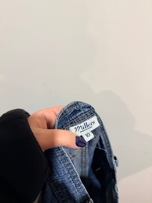 Millers Blue-patterned Jeans Size 10