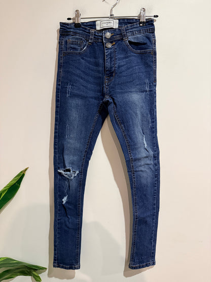 Contempo Distressed Skinny Jeans Size 8