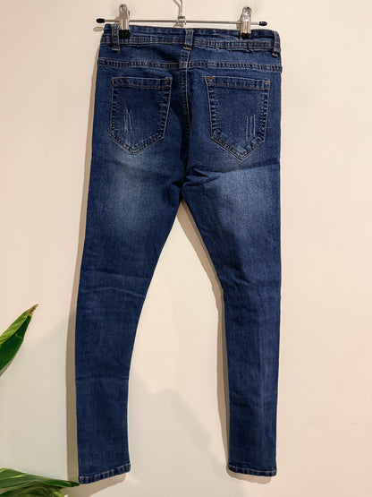 Contempo Distressed Skinny Jeans Size 8