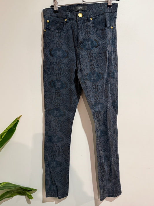 Max Patterned Skinny Jeans Size 8