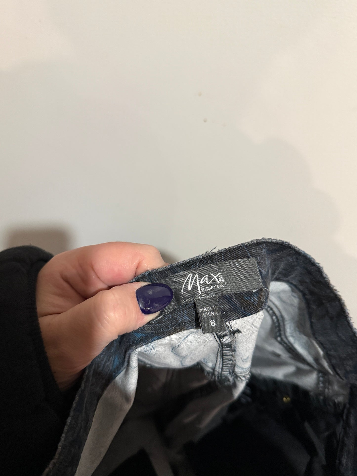 Max Patterned Skinny Jeans Size 8