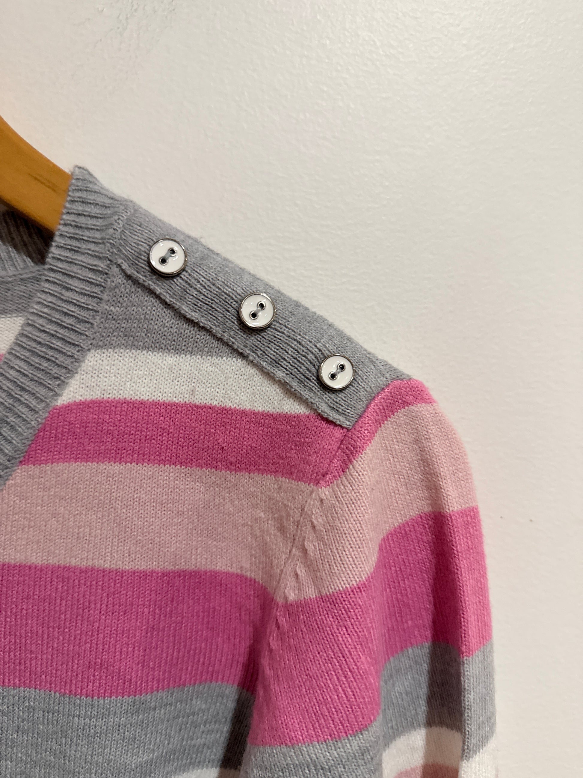 Ella J Striped Knit Sweater Size 16