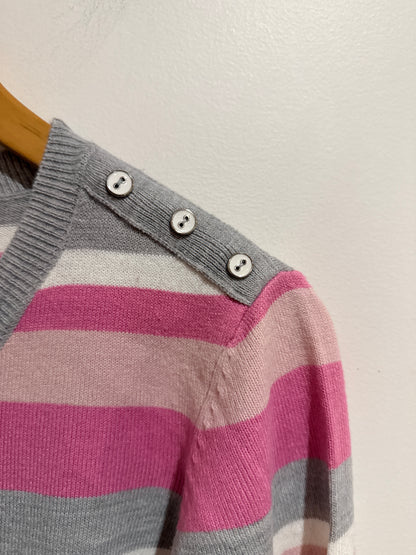 Ella J Striped Knit Sweater Size 16