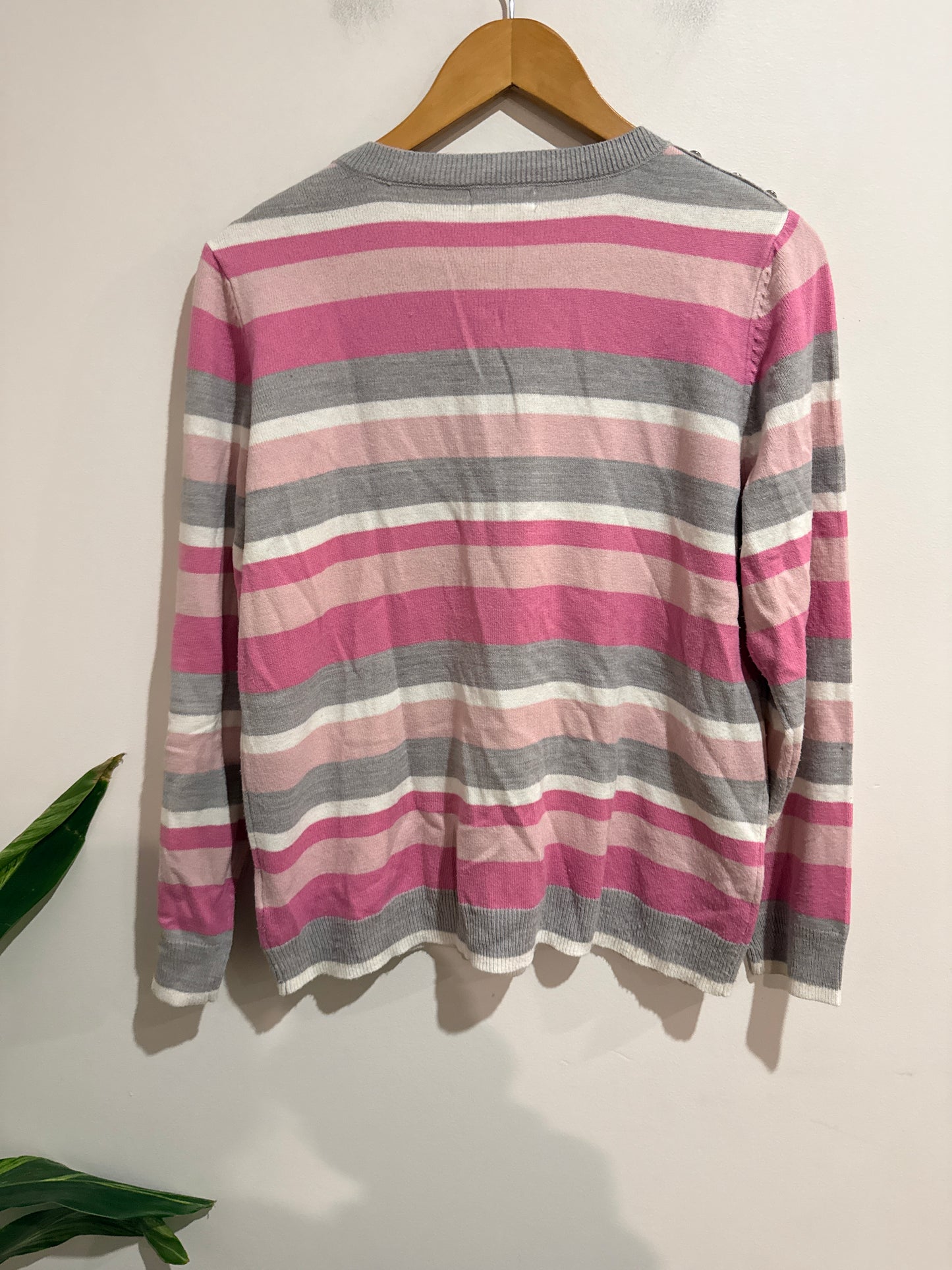Ella J Striped Knit Sweater Size 16
