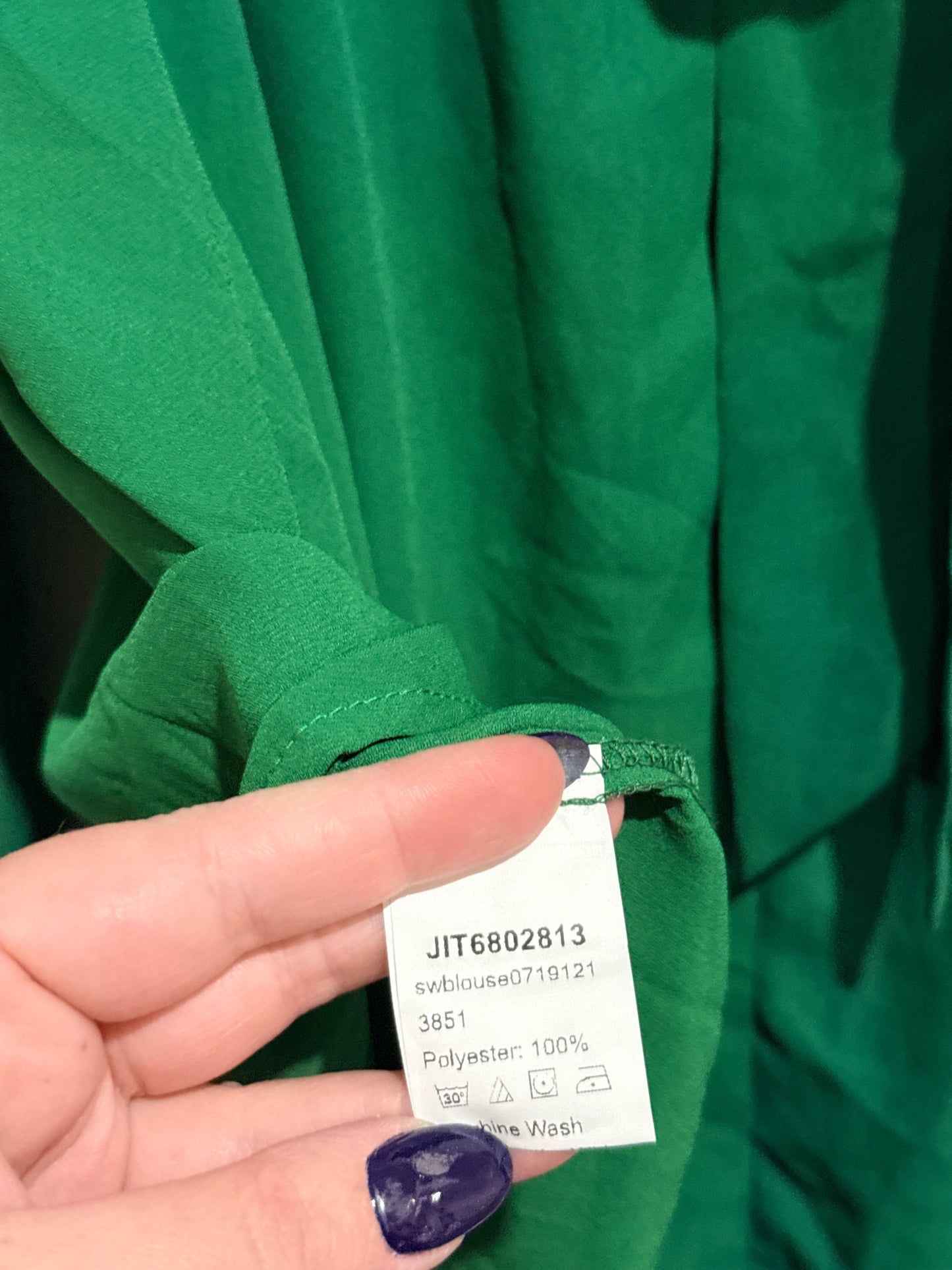 Shein Tie-neck Shirt Size M
