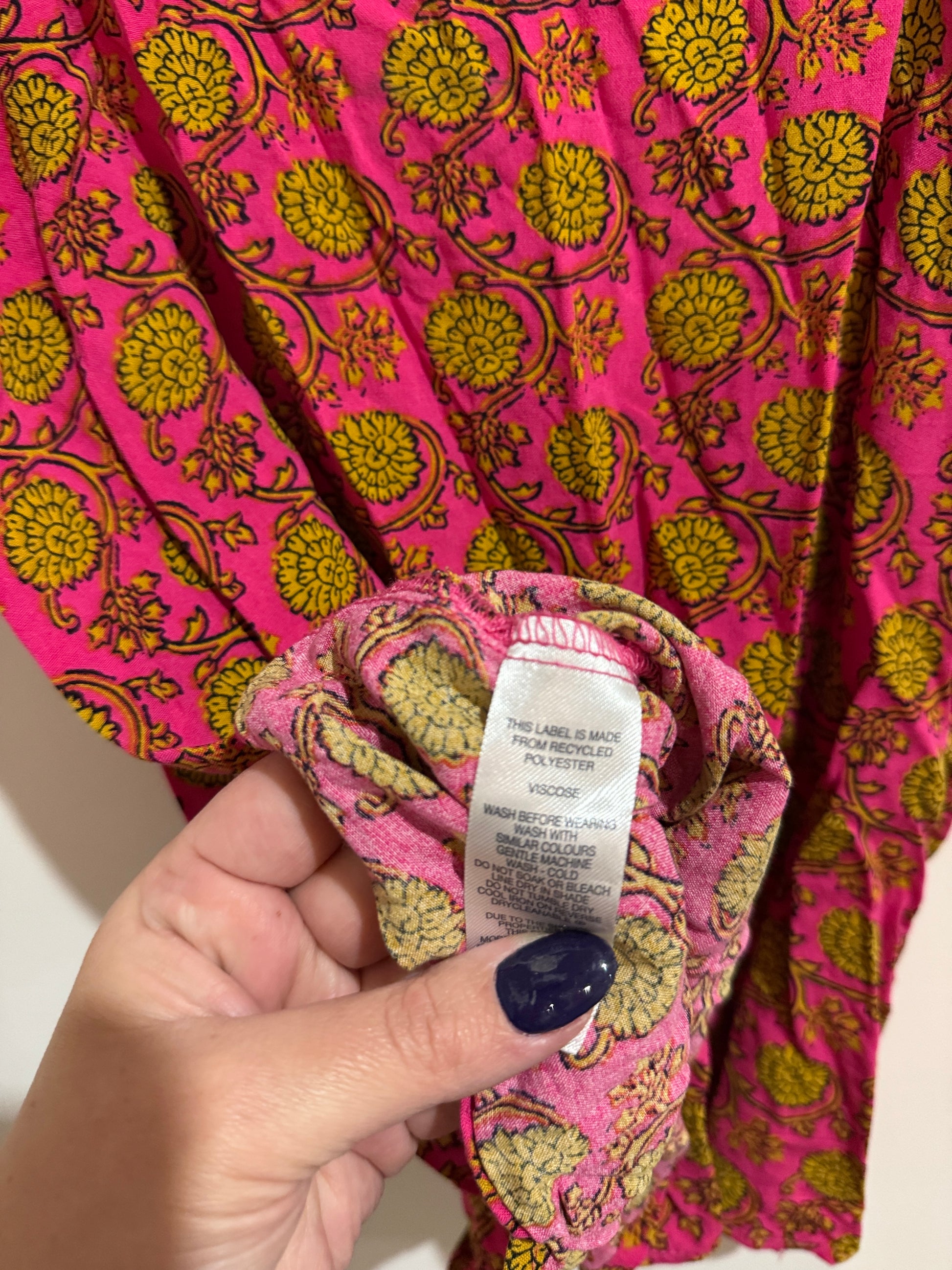 H & H Floral Cami Top Size 12