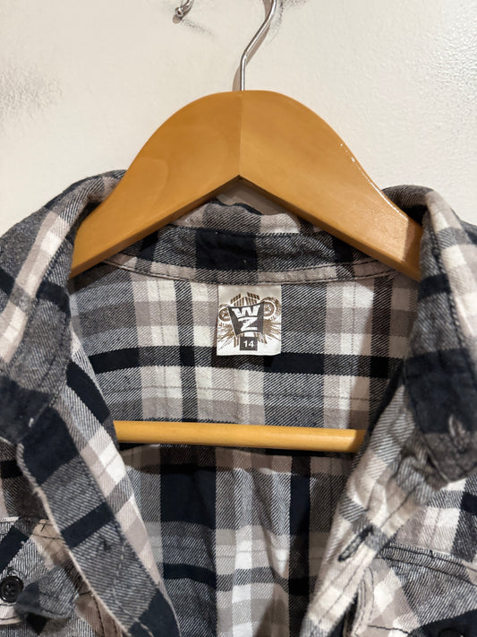 WZ Checkered Flannel Shirt Size 14