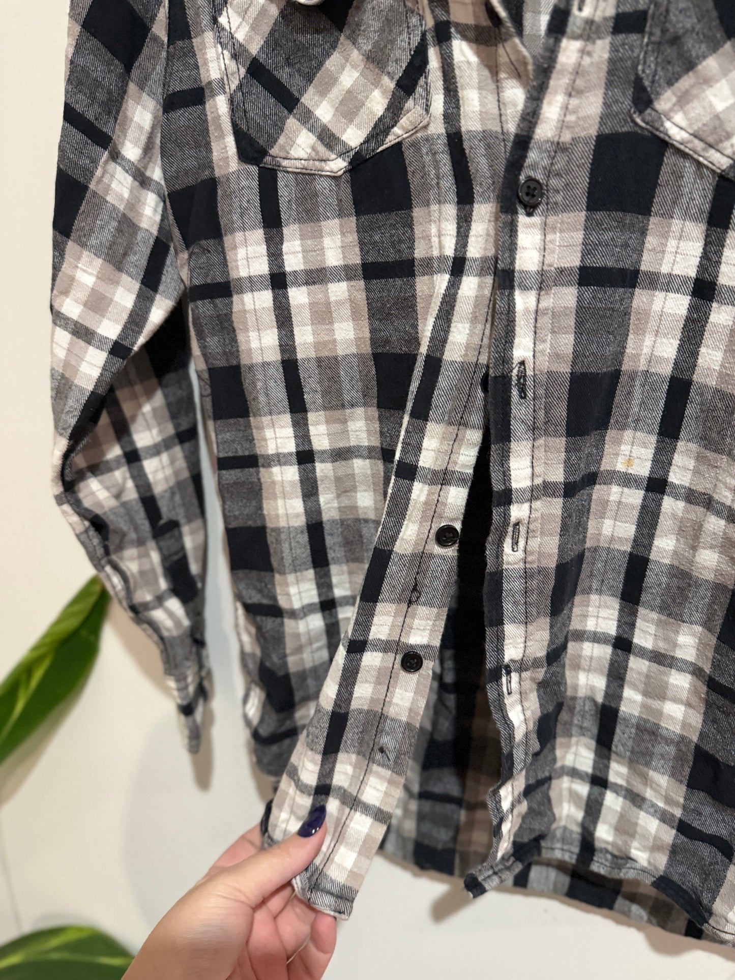 WZ Checkered Flannel Shirt Size 14
