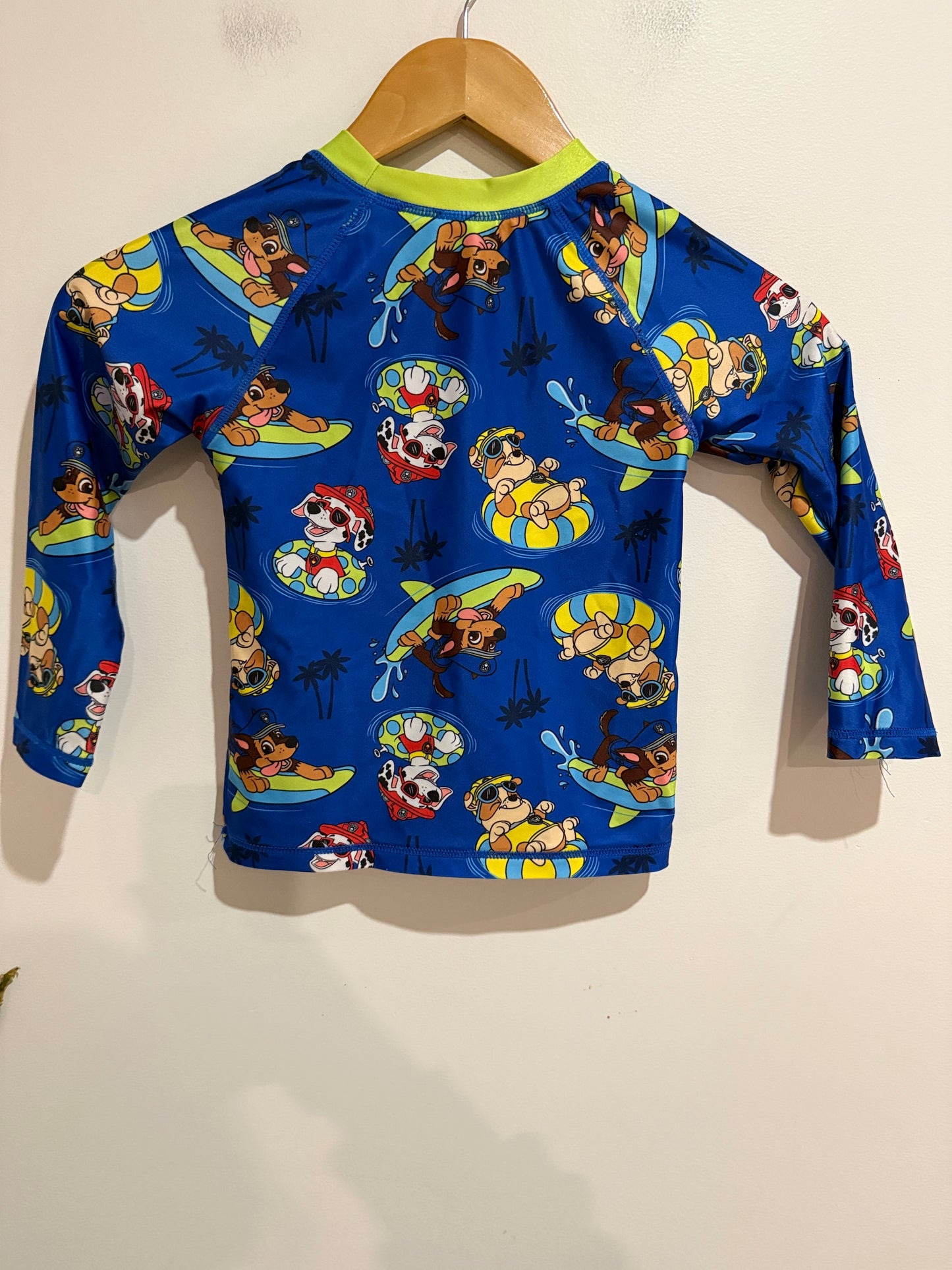 Nickelodeon Kids Rash Guard Swimsuit Size 4