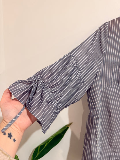 Cue City Stripe Pattern Top Size 14