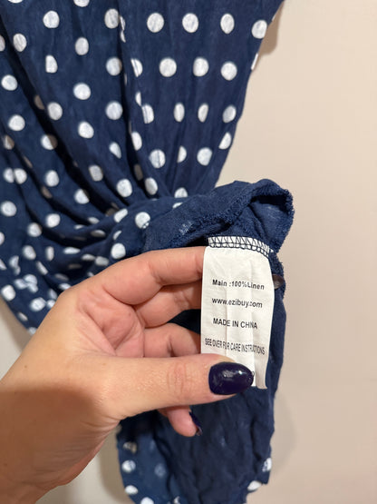Capture Polka Dot Top Navy Size 8