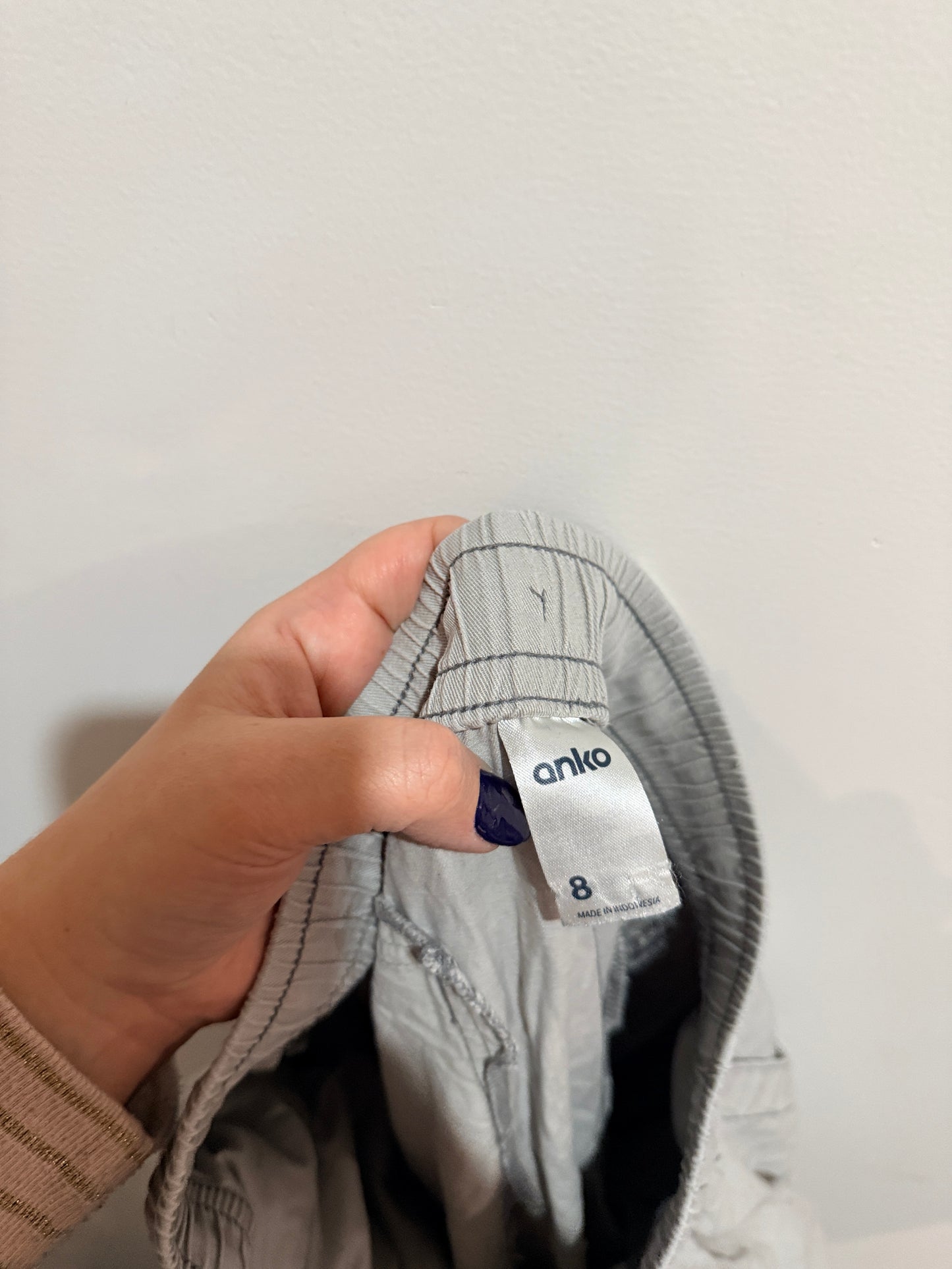 Anko Cargo Pants Grey Size 8