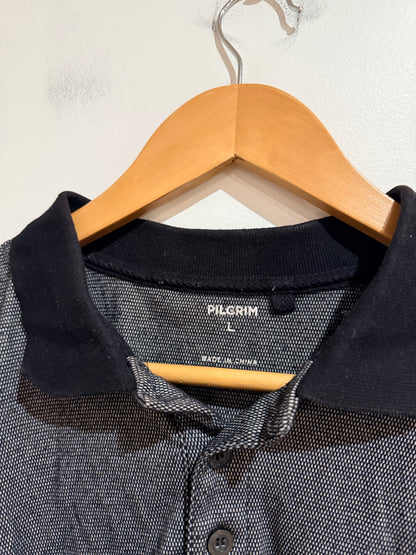 Pilgrim Textured Polo Grey Size L