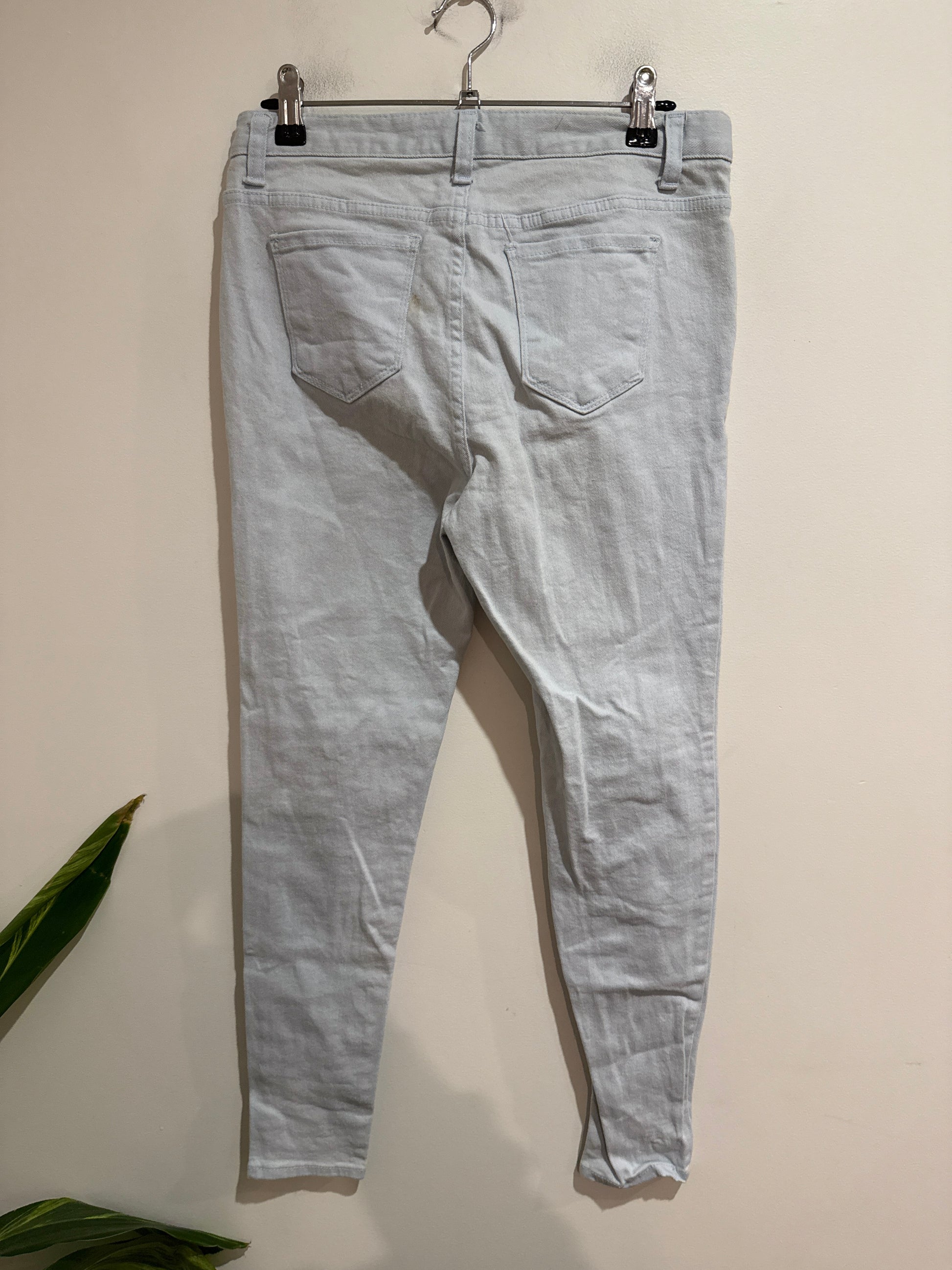 Brand Unknown Skinny Jeans Light Grey Size 38cm waist
